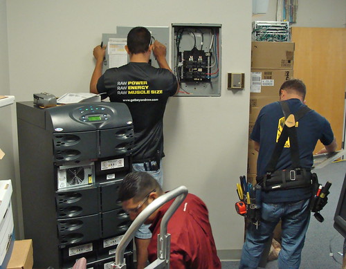 Marmot UPS installation crew