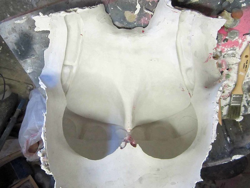 Stone Mold for Prosthetic Breasts