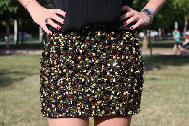 beautiful heavy beaded skirt from H&M Fall 2012 collection