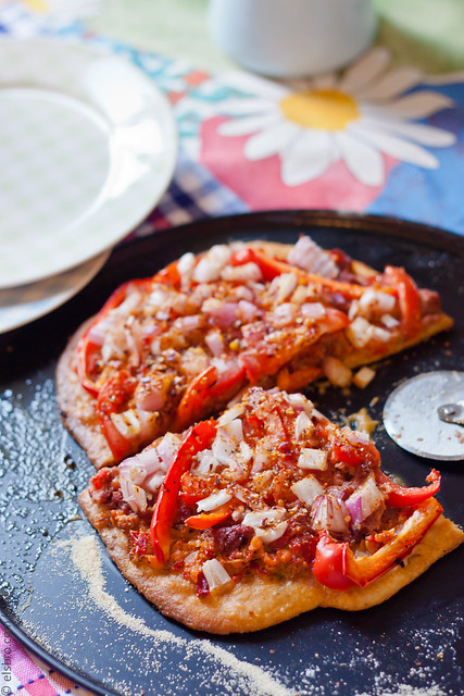 Peppers & Onion Flatbread