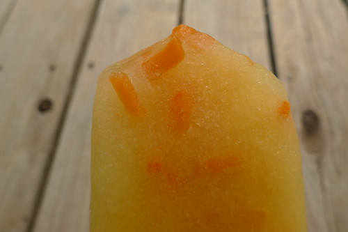 orange and carrot popsicle
