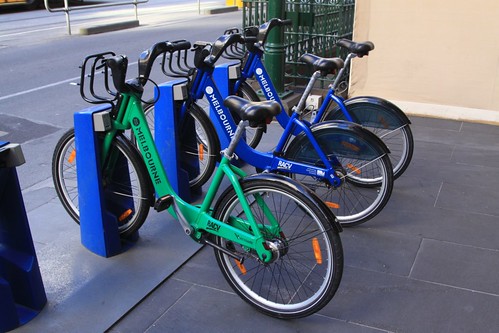 Another odd coloured Melbourne Bike Share bicycle
