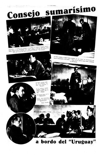 La Vanguardia 25 de agosto de 1936, imágenes del Consejo de Guerra del 23 de agosto de 1936. by Octavi Centelles