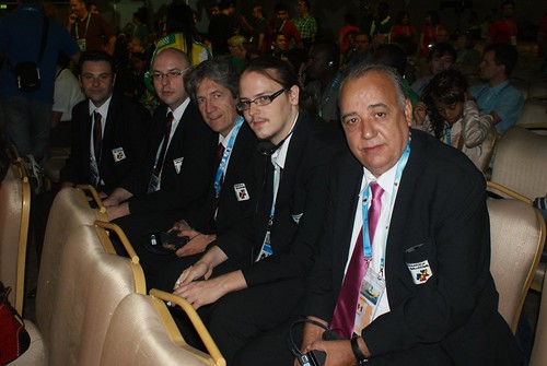 Els membres de la delegació...