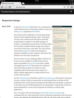 Responsive Design iPad Portrait