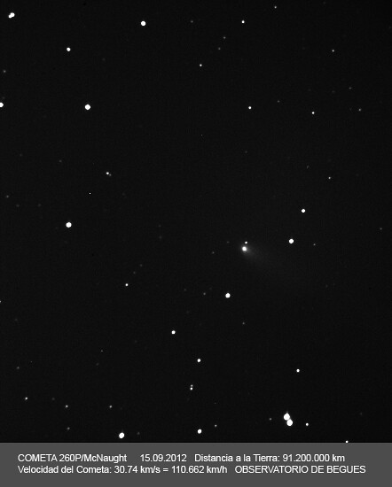 Cometa 260P/McNaught  15.09.2012