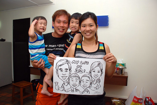 caricature live sketching for birthday party 10022012 - 4