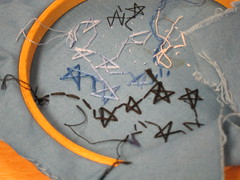star stitching practice back