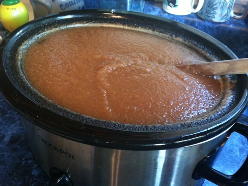 making pear butter
