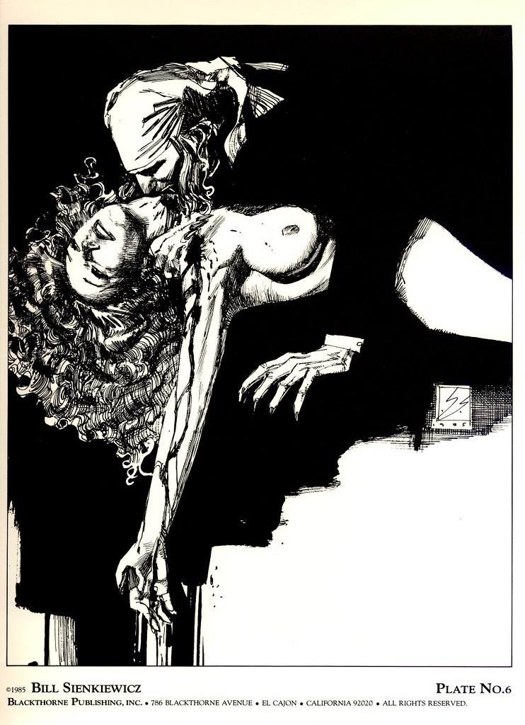Bill Sienkiewicz - Vampyres 2 (Blackthorne Publishing, Inc 1985) Plate 6