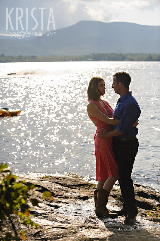 Lake Ossipee engagement session