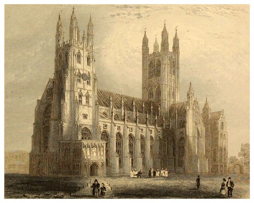 003-Catedral de Canterbury vista sudoeste-Winkles's architectural and picturesque illustrations of the catedral..1836-Benjamin Winkles