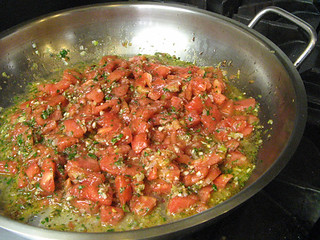 roasted shrimp with feta cheese in the making from New School of Cooking