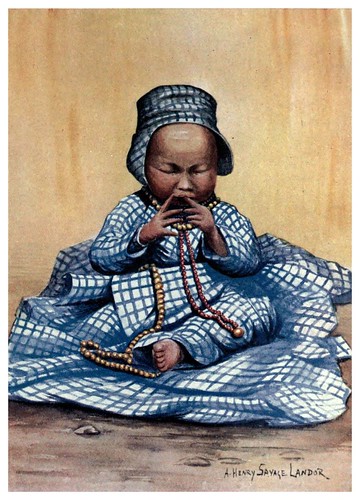 015-Niña tibetana-Tibet & Nepal-1905-A. H. Savage-Landor