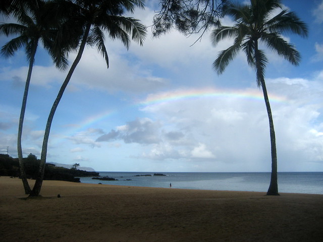 Rainbow @ Waimea Bay