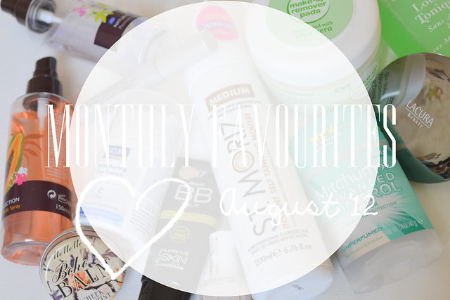 monthly favourites title august 12