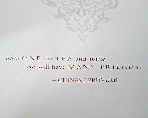 tea and wine