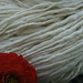 Merino tussah silk handspun yarn