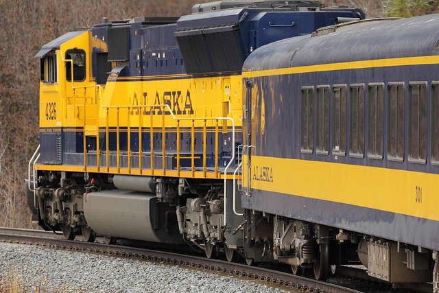 Locomotive - Alaska Railroad Aurora Winter Train