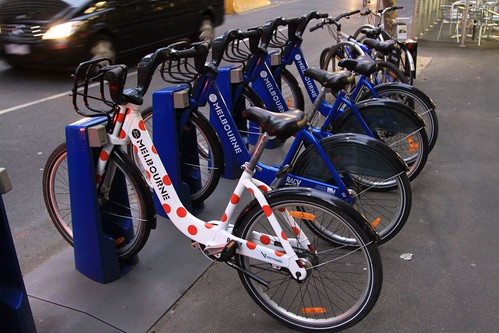 Spotty Melbourne Bike Share bicycle