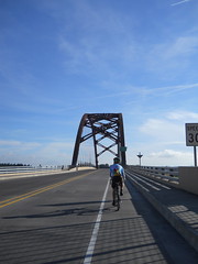 Crossing the Sauvie Island bridge
