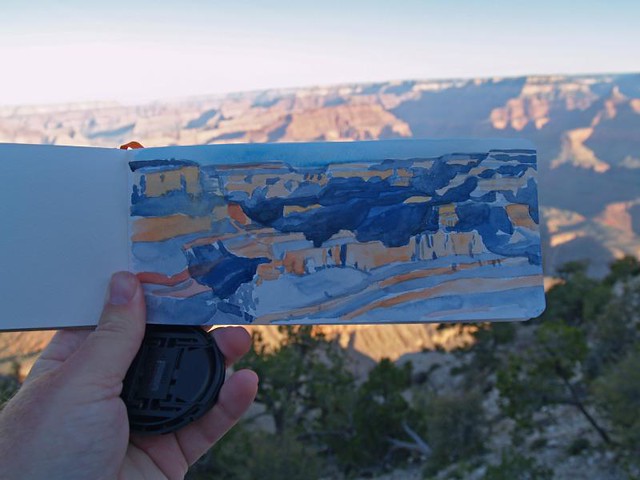 grand canyon watercolor