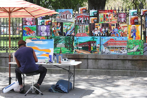 Painter on Jackson Square