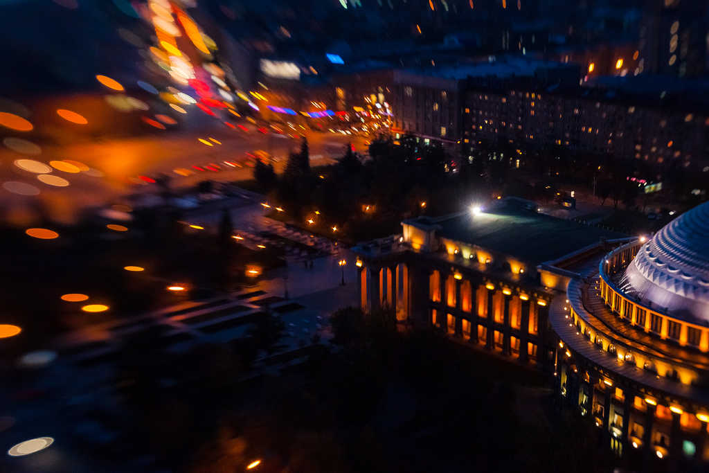 Фотографии Новосибирска ночью