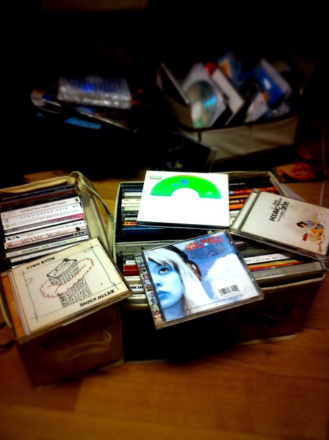 The pile of CDs I have been talking about the past day.