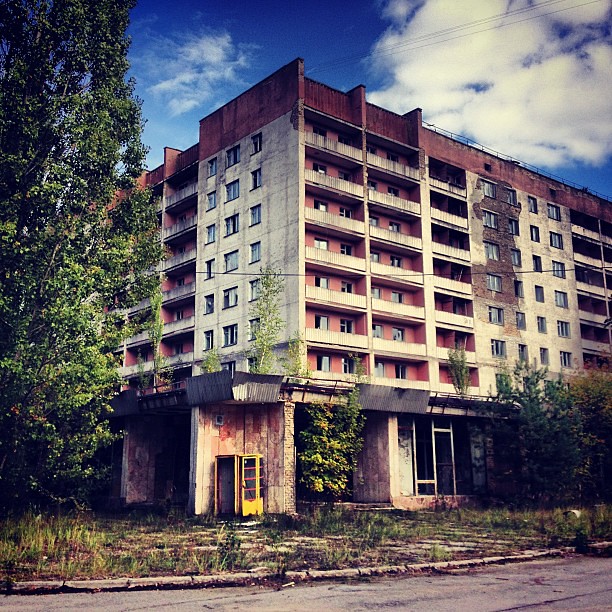Abandoned apartment block #chernobyl