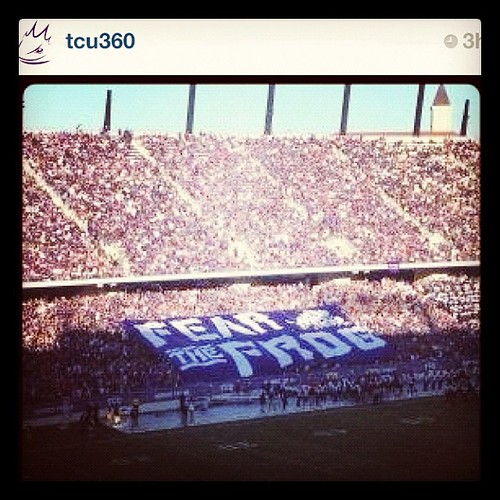 Sept 8, 2012 - #TCU killed Grambling; wish I had been there! #gofrogs
