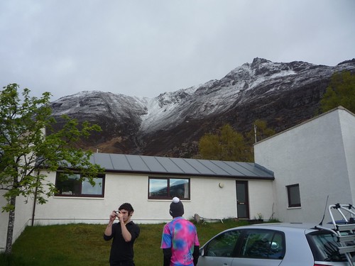 The lads were clearly surprised by the snow in Torridon