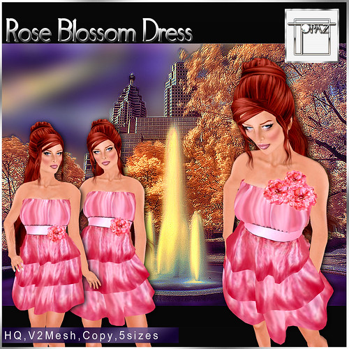 Topaz Square~ Rose Blossom Dress