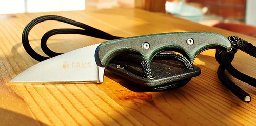 Columbia River Folts Minimalist Neck Knife 2" Wharncliffe Blade