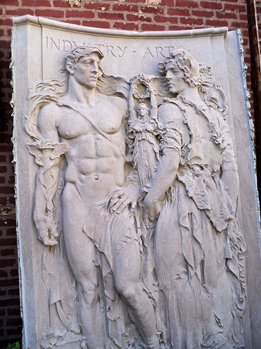 bas relief frieze from Architectural Artifacts in Ravenswood, seen during 2012 Ravenswood Art Walk 11th Annual Tour of Arts & Industry in Chicago