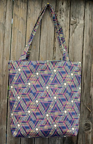 mouth stitches tote back