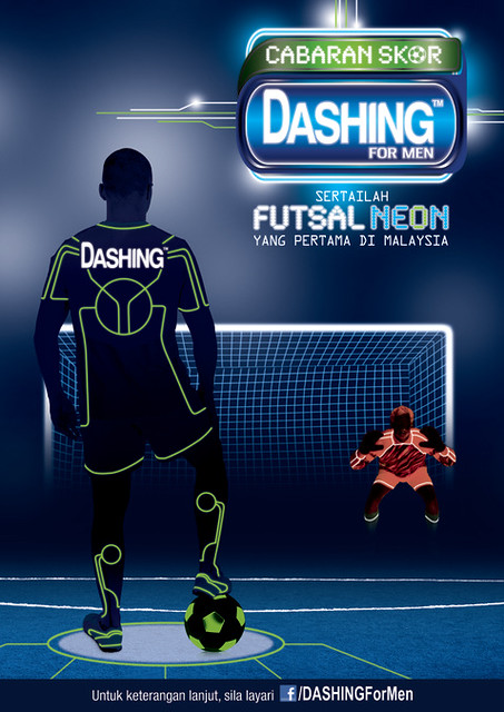 Pertandingan Futsal Neon Cabaran Skor Dashing