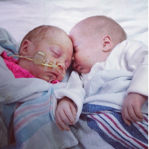 Together forever. #twins #nicu #preemie