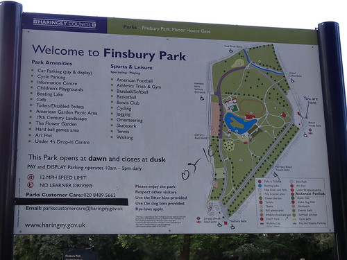 Welcome to Finsbury Park Sign