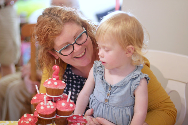Lucy's Second Birthday Party - cupcakes