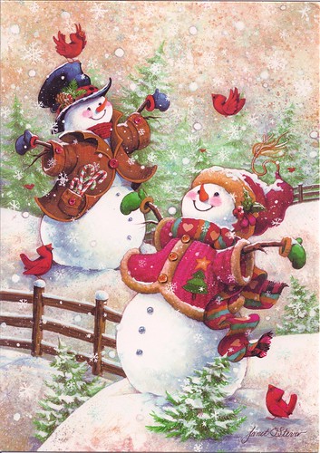 Snowman Couple-Christmas