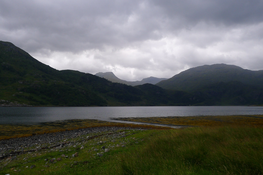 Stormy clouds over the Kintail Hills