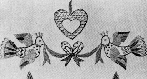 1950s Swedish embroidery birds