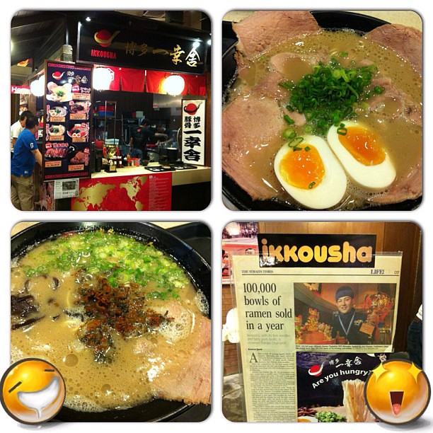 Had the famous ikkousha ramen in Singapore yesterday. Not bad. Broth was good but prefers Marutama's egg and char siew. #foodporn #singapore