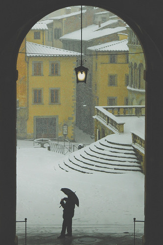 Piazza Grande sotto la neve by David Butali