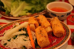 Chao Tom (shrimp paste with sugar cane)