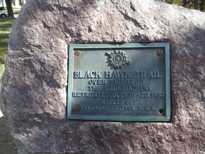 Black Hawk War marker in Commons Park