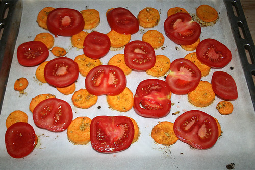 36 - Tomaten verteilen / Add tomato slices