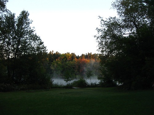 Steaming lake