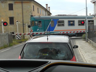 Train crossing Italy